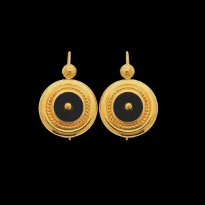 Gold map earrings of Réunion.