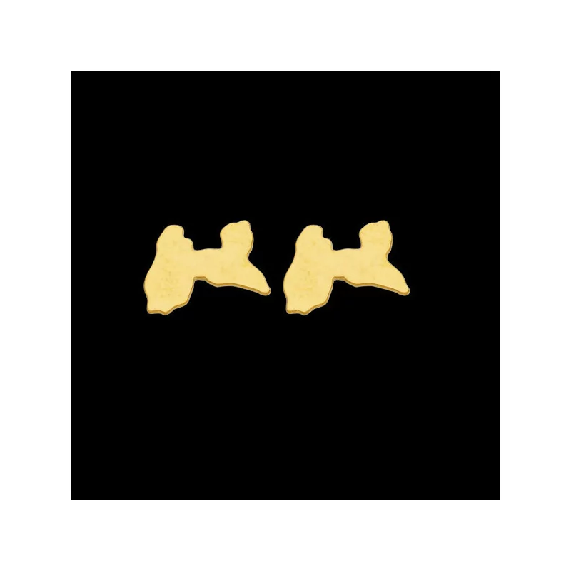 Guadeloupe Map Stud Earrings