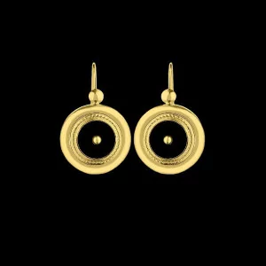 Boucles d'oreilles Noeud Forçat 10 x 17,50 mm or bijouxcreoles.com