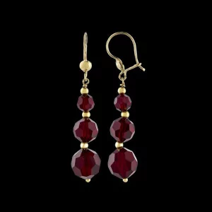 Boucles d'oreilles crochet feuille coco Or 9 Carats bijouxcreoles.com