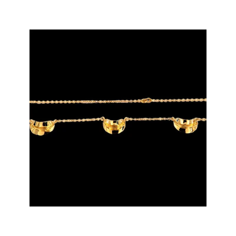 Collier Trois Carambole plaqué Or bijouxcreoles.com