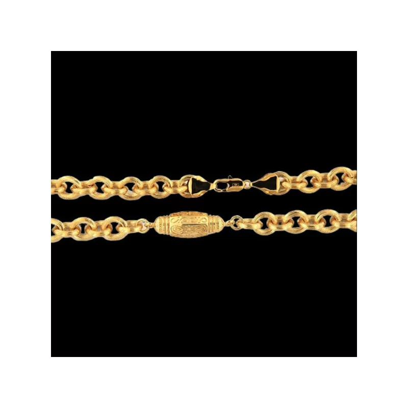 Gold-Plated Barrel Chain Necklace Gold-Plated Barrel Chain Necklace