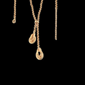 Collier Forçat 2 Graines plaqué Or