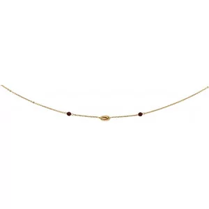 Collier Boules légères lisses en chute Or 18 Carat bijouxcreoles.com