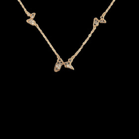Collier Trois cartes de la Guadeloupe plaqué Or