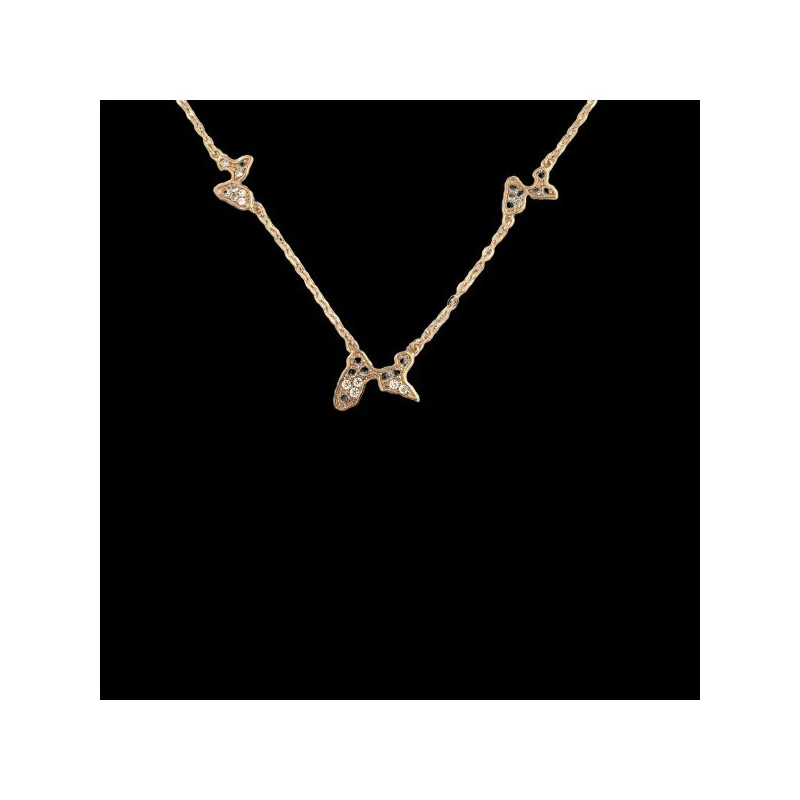 Collier Trois cartes de la Guadeloupe plaqué Or bijouxcreoles.com