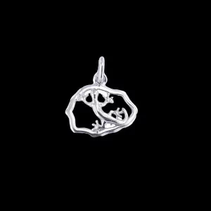 Pendentif Motif Moto Argent bijouxcreoles.com