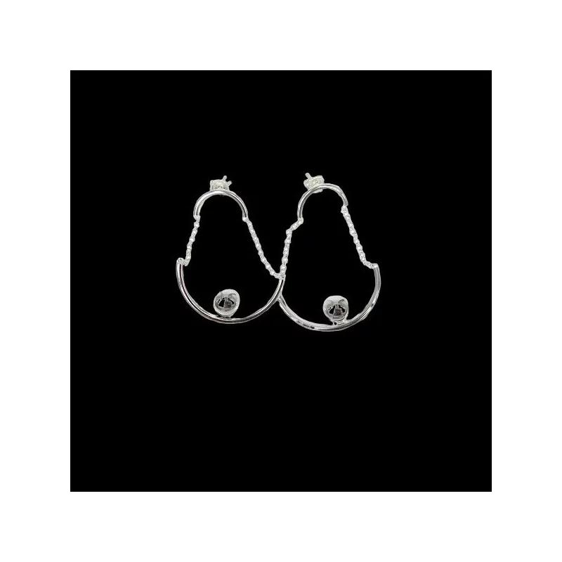 Boucles d'oreilles Argent Pendent Boules bijouxcreoles.com