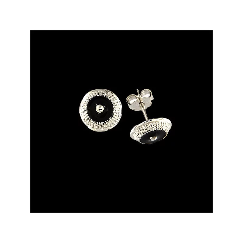 Silver Tété Earrings Hoop Stud