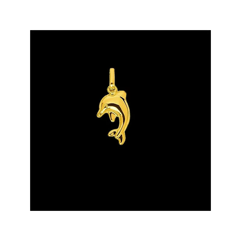 18 Carat Gold Dolphin Pendant