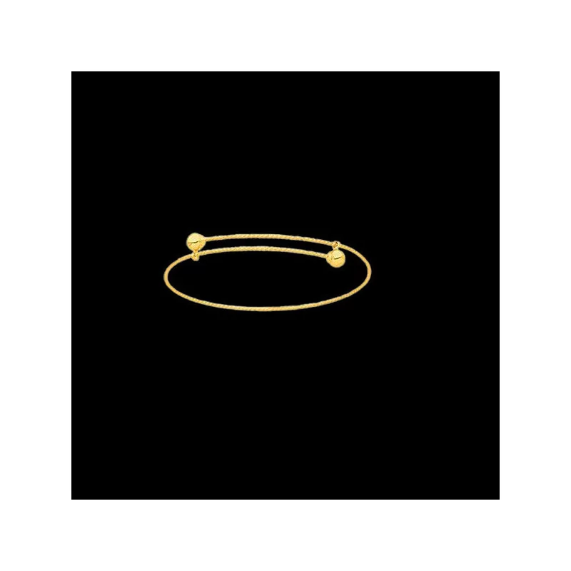 9 Carat Gold Bracelet with Ball Bangle