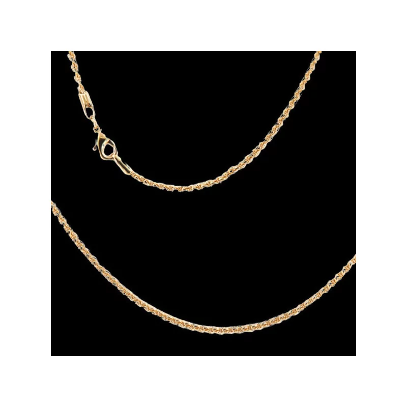 Gold-Plated Large Figaro Chain Necklace