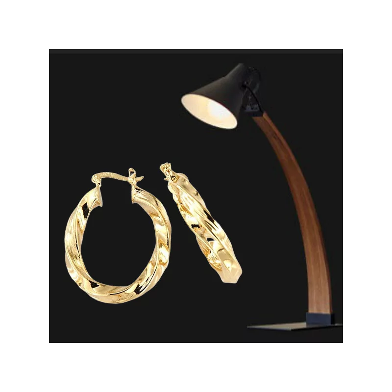 Creole Gold Plated Twist