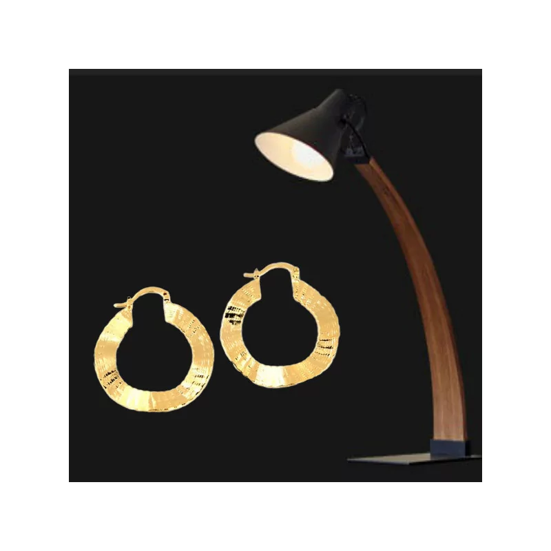 Creole Wavy Gold-Plated Creole Wavy Gold-Plated